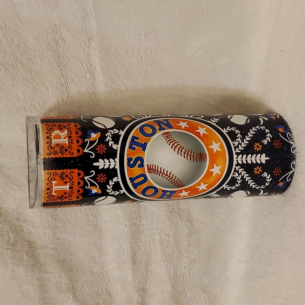 Customed made Houston Astros skinny tumbler
